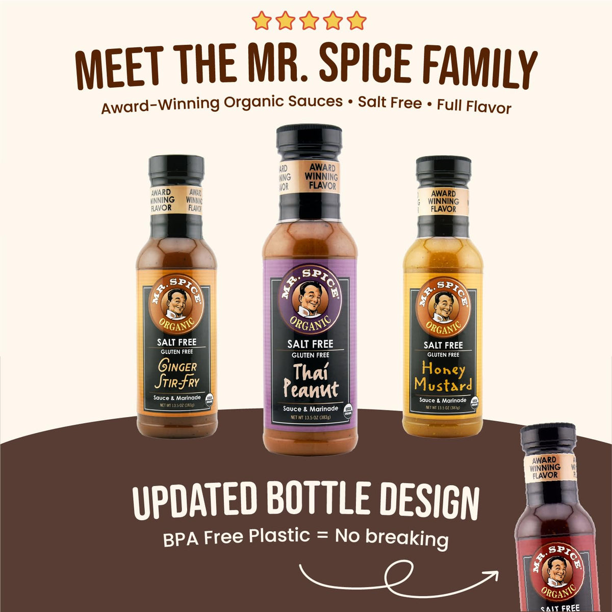 Mr. Spice Organic Garlic Steak Sauce serving dish ready to pair with steak.