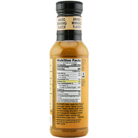 Mr. Spice Organic Honey Mustard sauce label close-up showing gluten-free and organic claims.