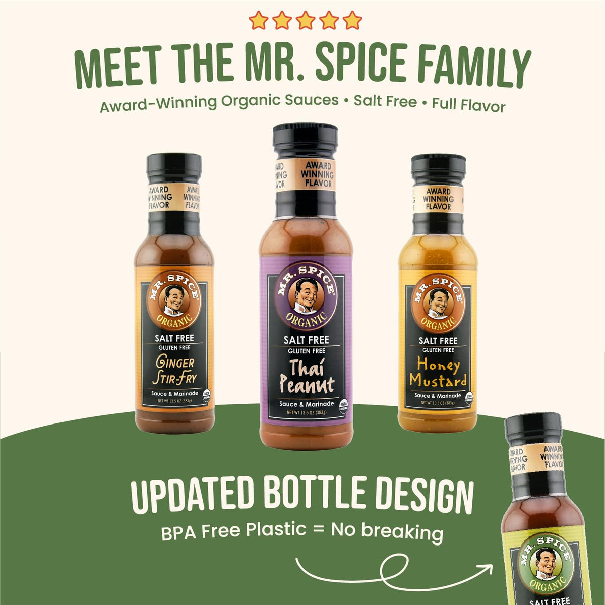 Wok-ready glaze from Mr. Spice sauce for stir-fry meals