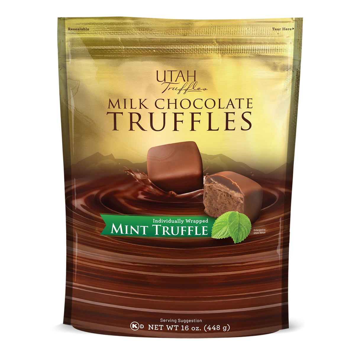 Mrs. Call's Utah Truffles mint chocolate truffles for a refreshing treat at gatherings.