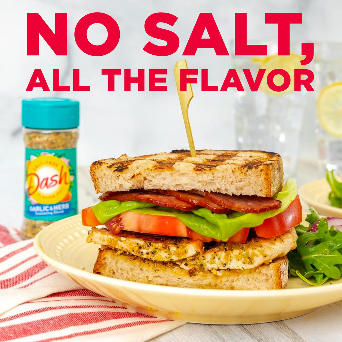 Mrs. Dash Garlic & Herb blends 20+ spices for versatile kitchen use.