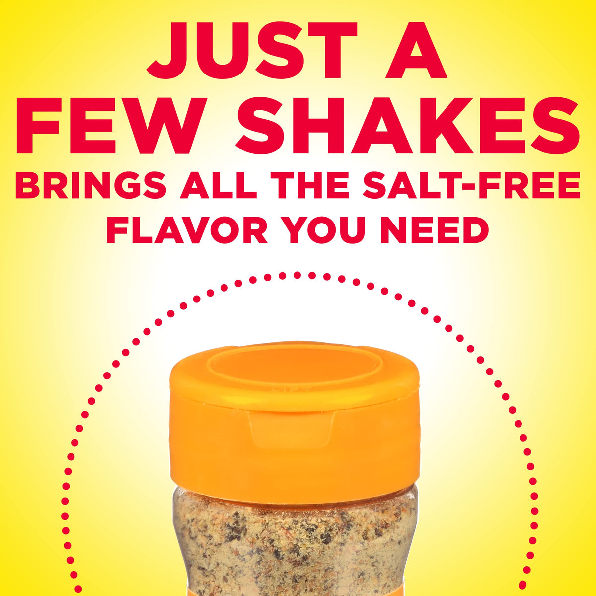 21-ounce Mrs. Dash bottle ready to season soups, salads, and grilled veggies.