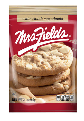Mrs Fields White Chunk Macadamia cookies individually wrapped for freshness