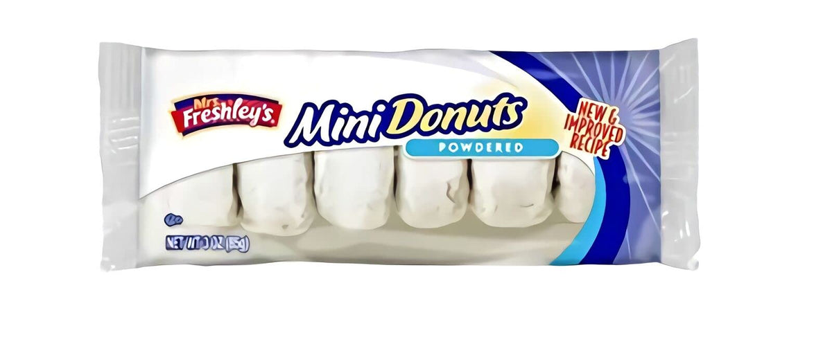 Mrs. Freshley's Donut Variety Powdered Sugar delivers light sweetness perfect with coffee.
