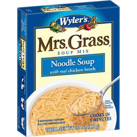 Mrs Grass Mix Soup Chicken Noodle microwave-ready preparation for fast dinners