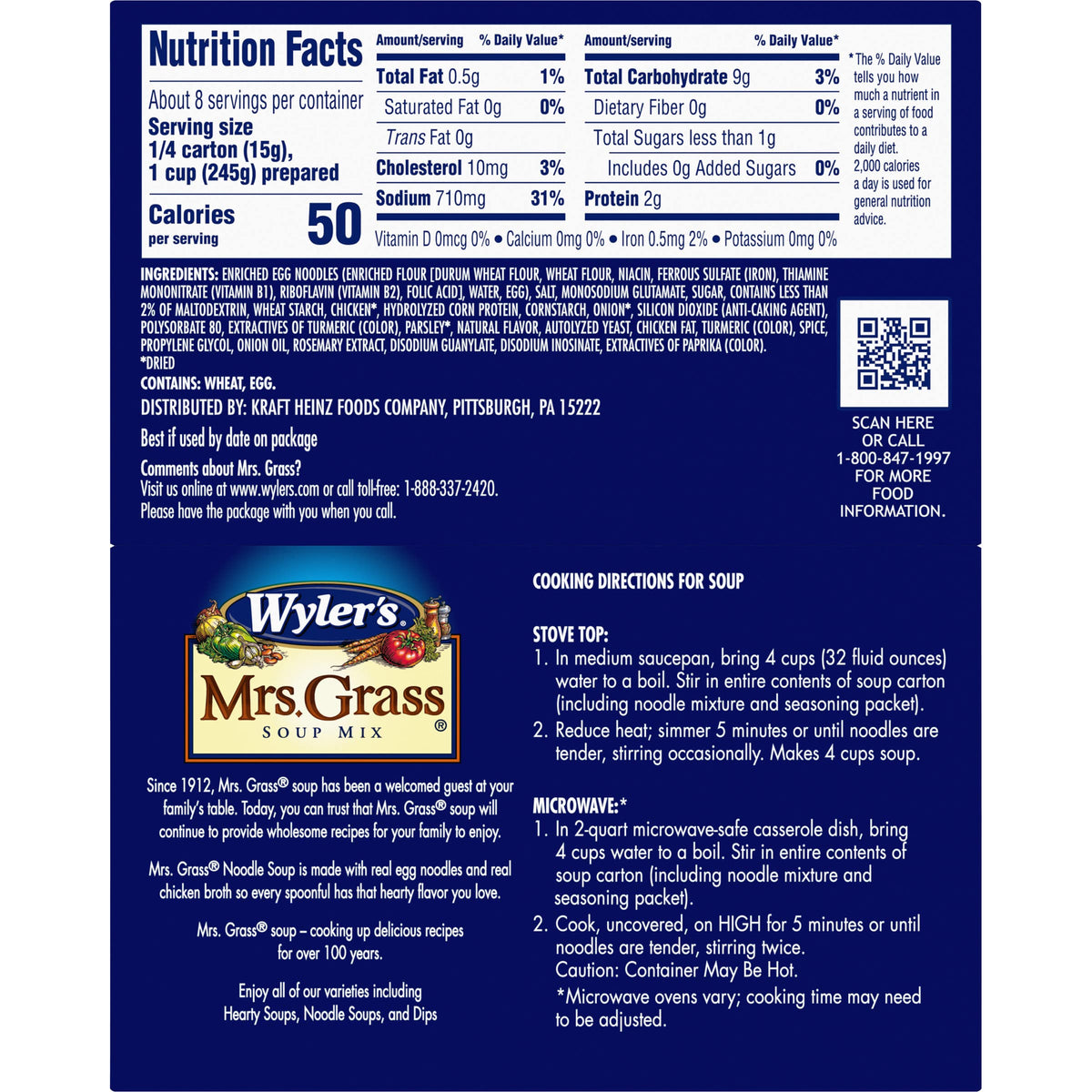 Stovetop cooking Mrs. Grass Noodle Soup, quick weeknight meal.