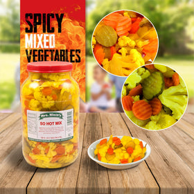 Mrs. Klein's So Hot Mix dill pickles provide tangy bite as a side dish.