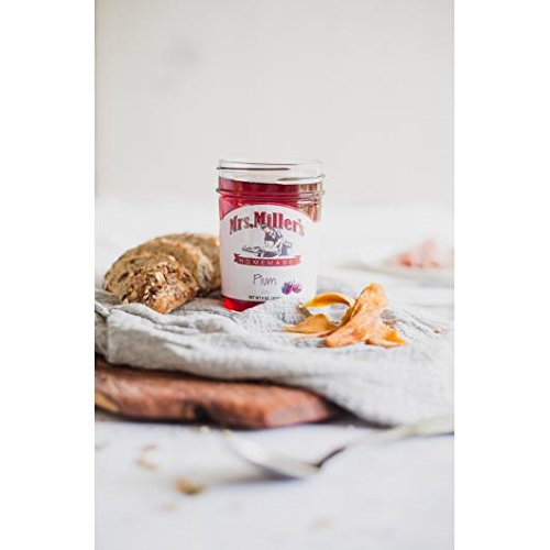 Mrs. Miller's Plum Jelly boxed pack on shelf, ideal for gifting.