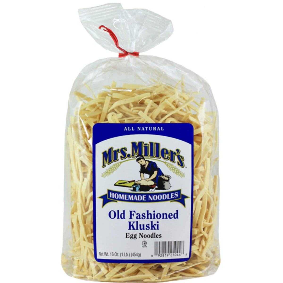 Mrs Miller's Kluski noodles served in a bowl, ideal for soups and casseroles