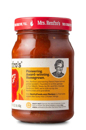 Mrs. Renfro's Salsa hot dipping setup invites bold flavor boosts.