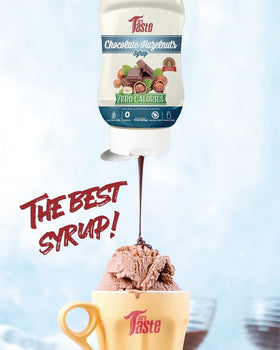 Mrs Taste Sugar Free Syrup highlights gluten-free and dairy-free ingredients.