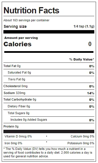 Mrs. Wages horseradish roasted garlic pickle mix back label with ingredients.