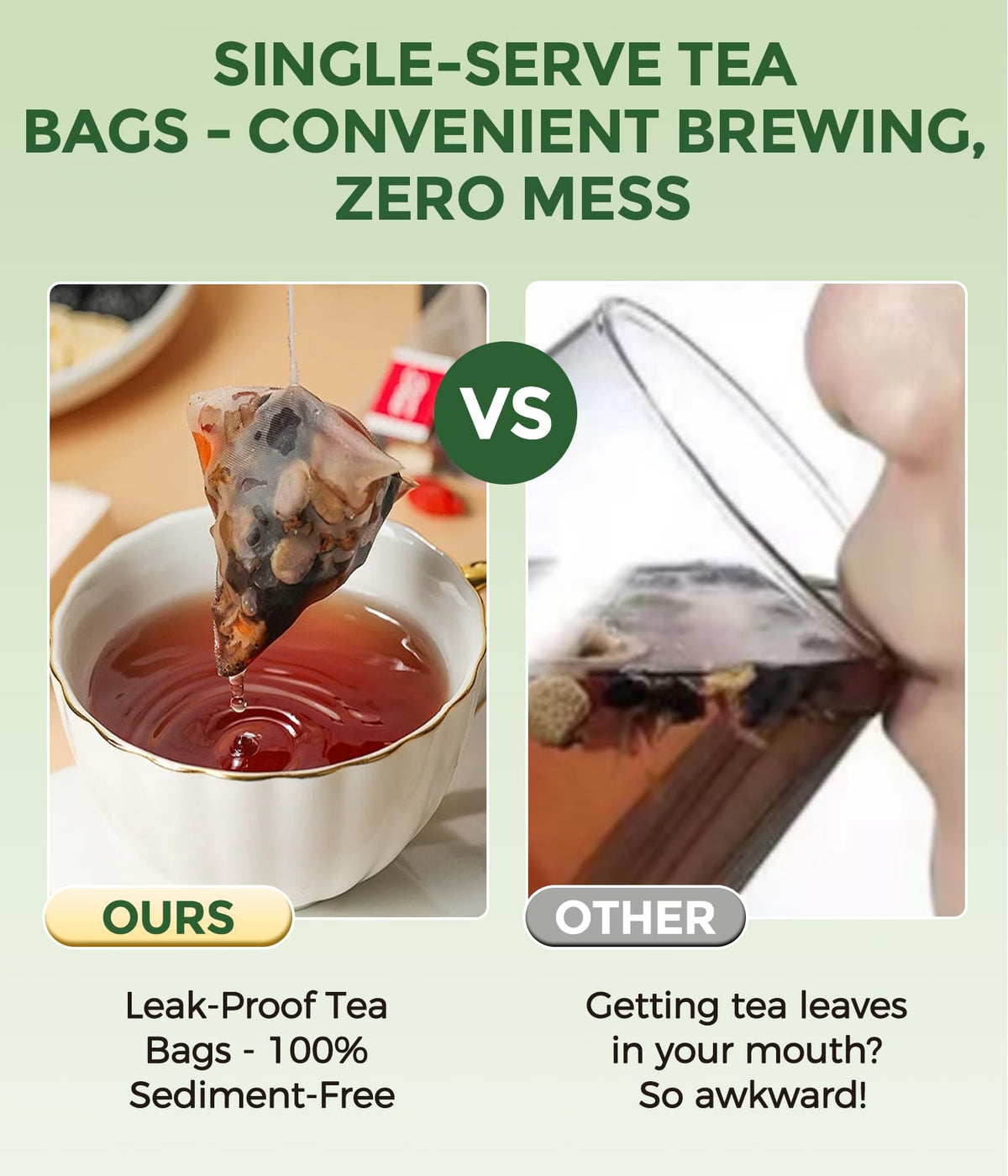MSFOOT additive-free ginseng blend tea bag preserves nutrients naturally