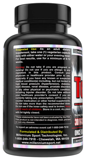 MST Testofen bottle front highlighting fenugreek extract strength