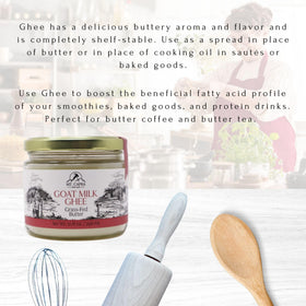 MT Capra Goat Milk Ghee enhances baking with heat stability and flavor.