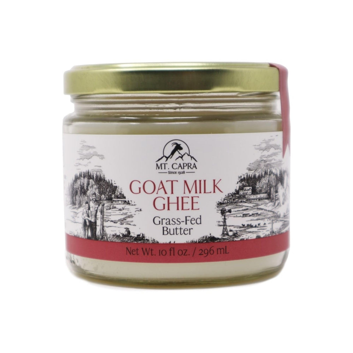 MT Capra Goat Milk Ghee bottle, unsalted and ready for versatile, high-heat cooking.