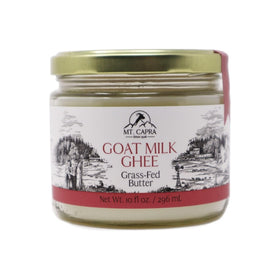 MT Capra Goat Milk Ghee bottle, unsalted and ready for versatile, high-heat cooking.