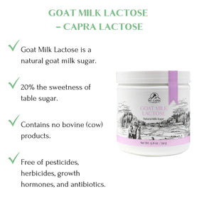 Mt. Capra Goat Milk Lactose dairy ingredient for smoothies and yogurt.