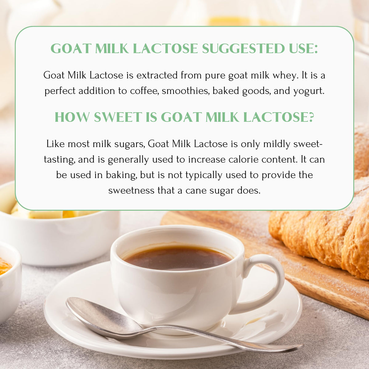 Mt. Capra Goat Milk Lactose yogurt topping for gentle sweetness.