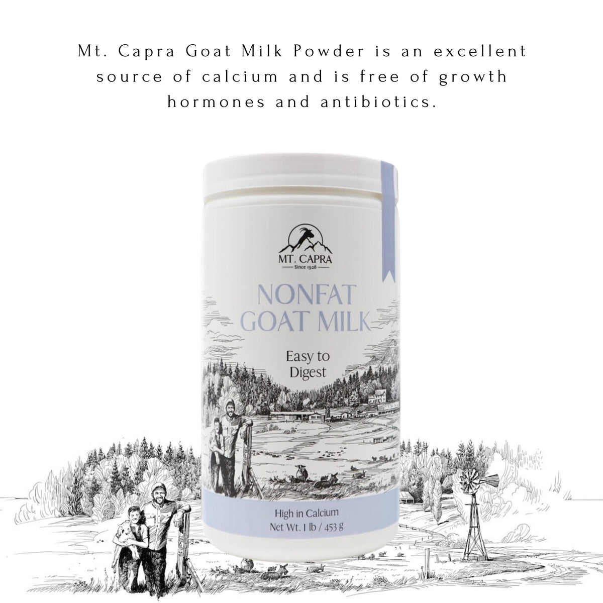 Sealed Mt. Capra powder bag ensures shelf-stable storage during travel.