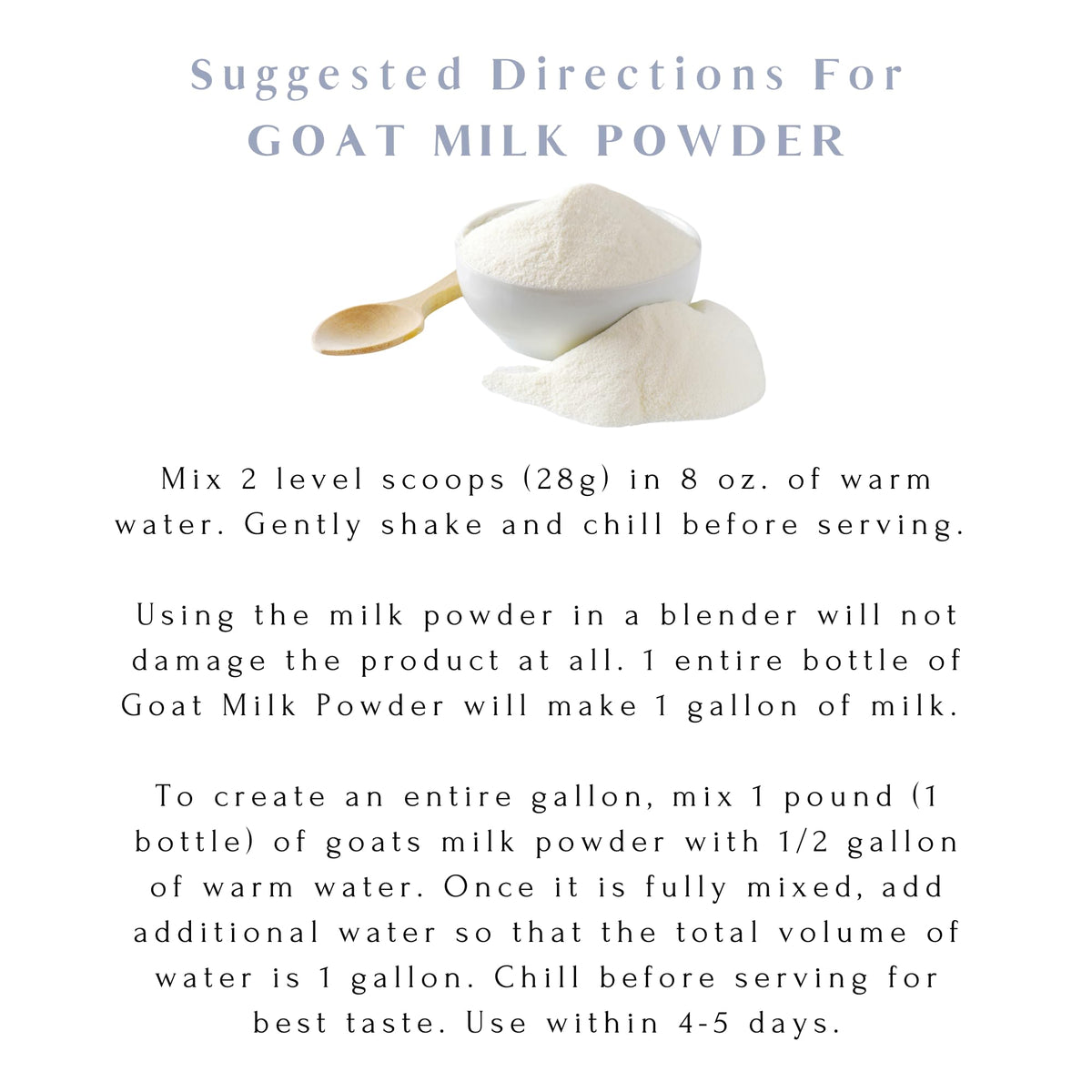 Mt. Capra milk served in a glass provides a creamy alternative.
