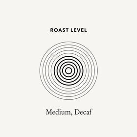 Mt. Comfort Coffee Decaf Colombia roasting process shows even color and consistent profile.