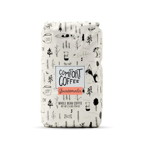 Mt. Comfort Coffee Guatemala Medium Roast bag shown for fresh daily brewing.