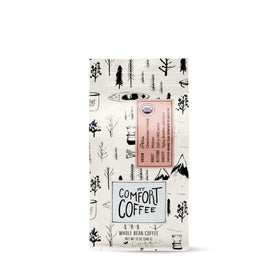 Mt. Comfort Coffee Peru Medium Roast packshot shows premium whole beans for rich flavor