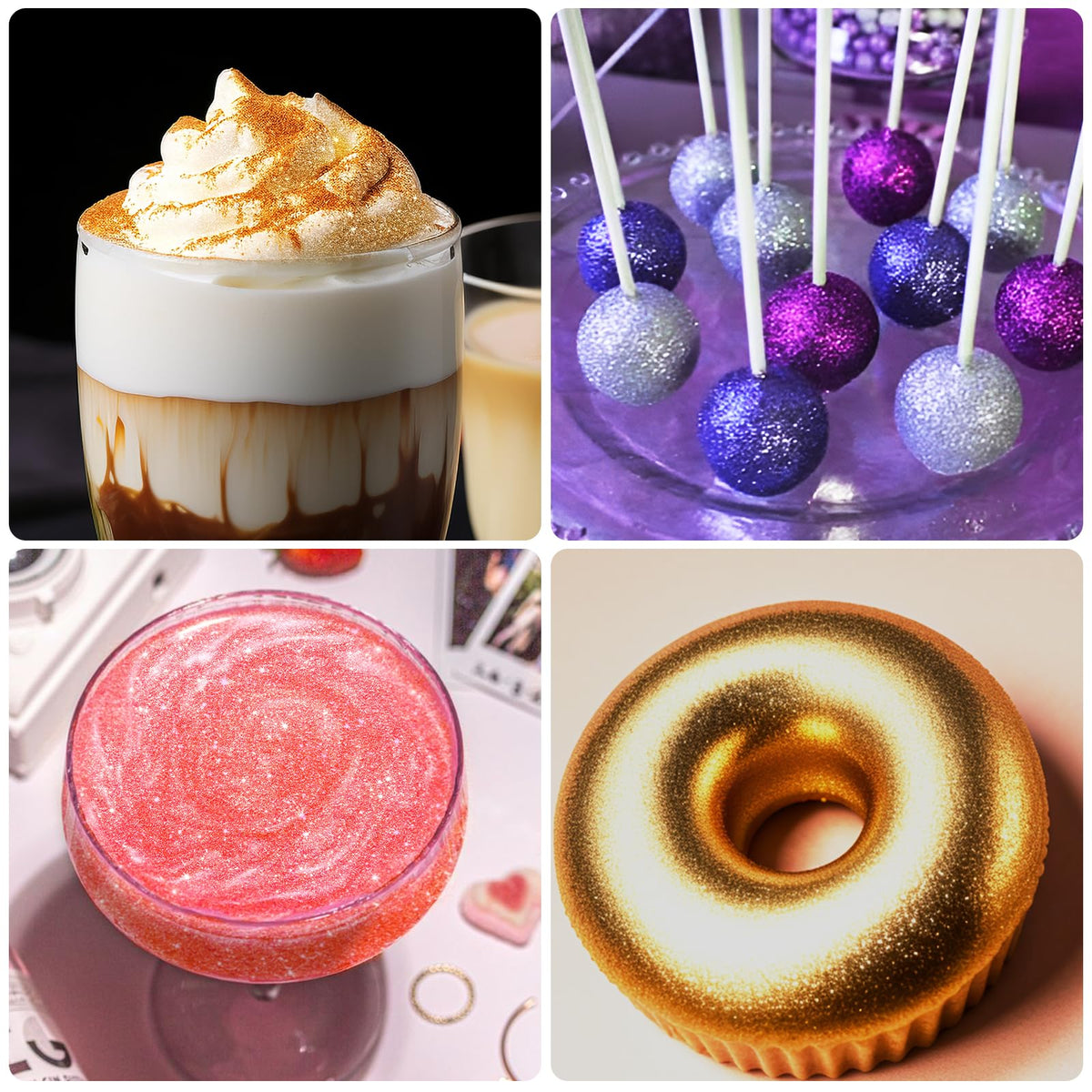 Mtcolors cake and cookie glitter adds eye-catching color to treats and celebrations