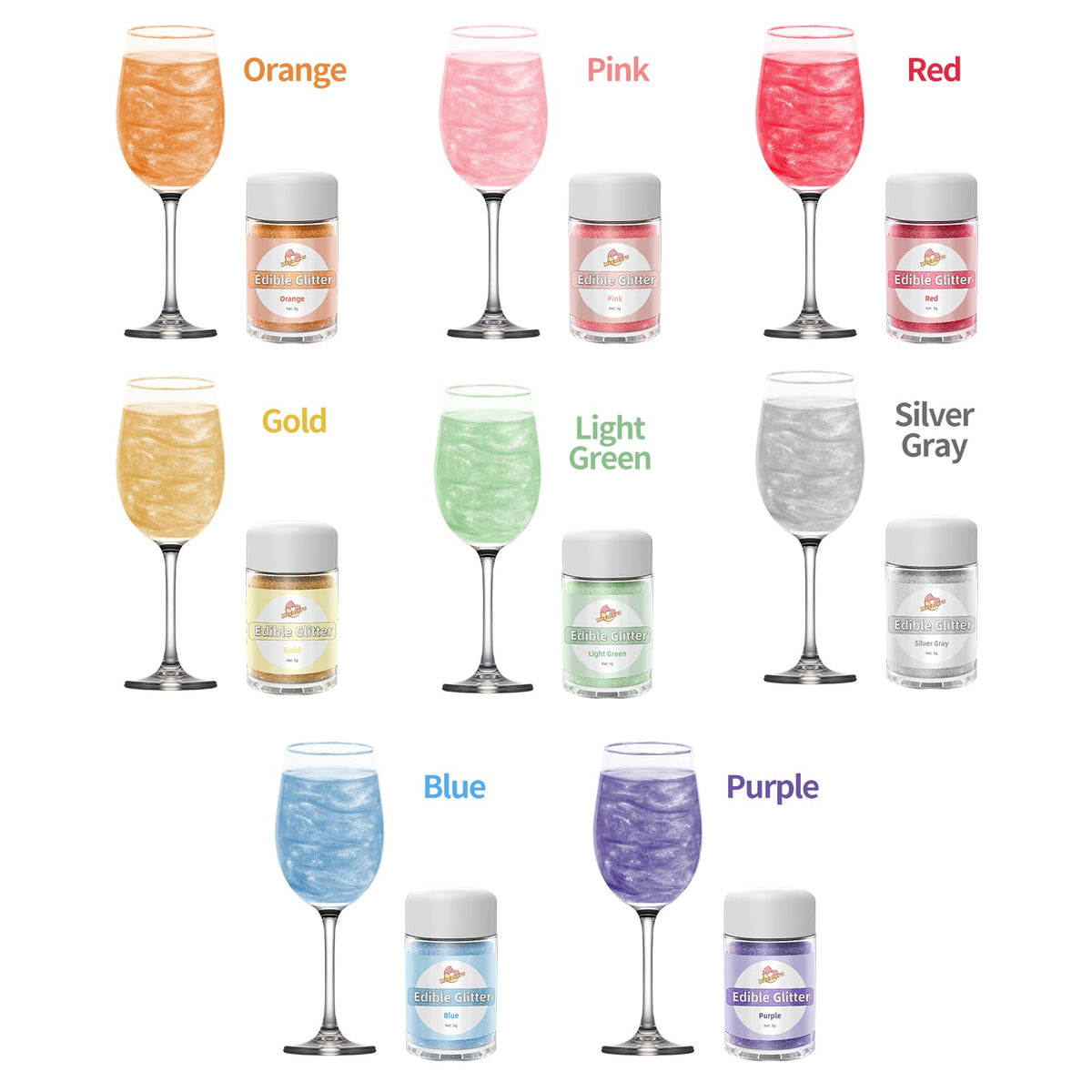 Mtcolors edible glitter provides versatile decorating options for cakes, cookies, and cocktails