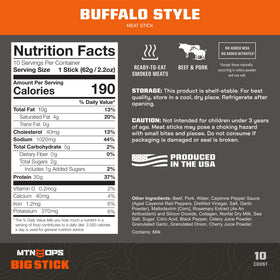 MTN OPS Big Stick shows 20g protein for quick, satisfying energy