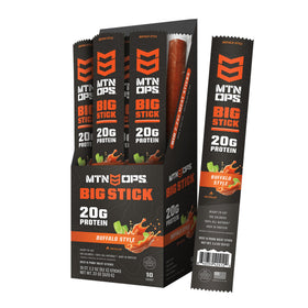 MTN OPS Big Stick buffalo-style packaging for on-the-go fueling