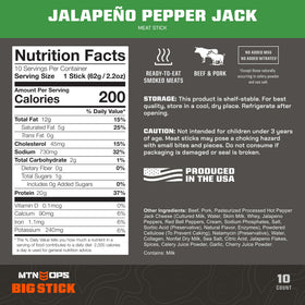 MTN OPS Big Stick jalapeno pepper jack wrapper — mess-free, portable snack