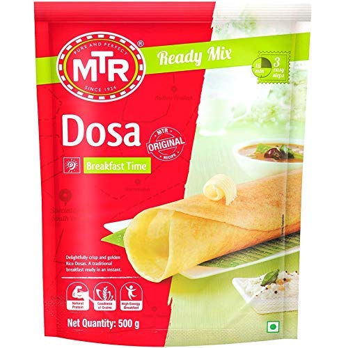 MTR Instant Dosa Mix pack of 2 x 500g for quick dosa mornings.