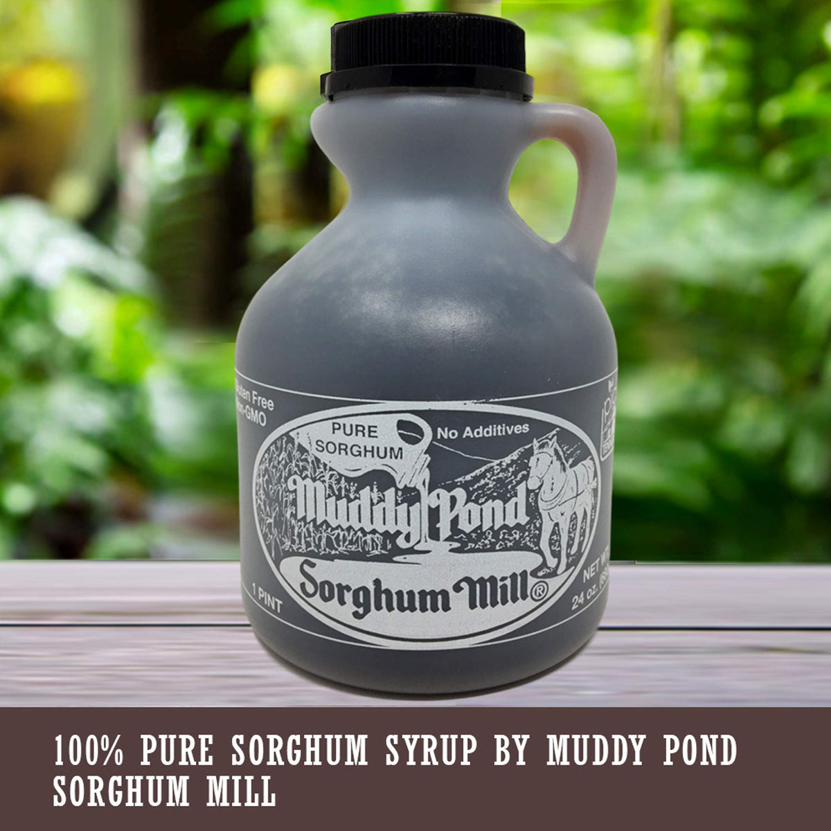 Muddy Pond Sorghum Mill bottling scene preparing syrup for home cooking