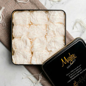 Mughe Gourmet Pismaniye cotton candy texture melts on the tongue.