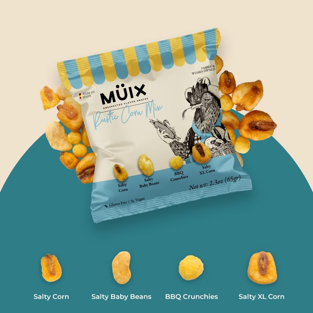 Muix Exotic Mix bag with bold flavors for adventurous snacking.