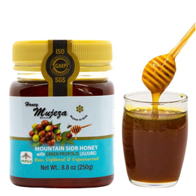 Mujeza Al Shifa authentic Sidr honey with propolis in a jar, rich flavor for daily tea