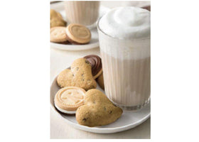 Mulino Bianco Cuoricini tea or coffee pairing on a plate.