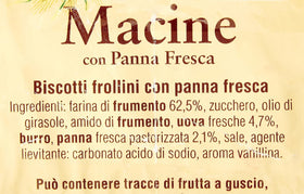 Macine cookies on plate ready for tea time.