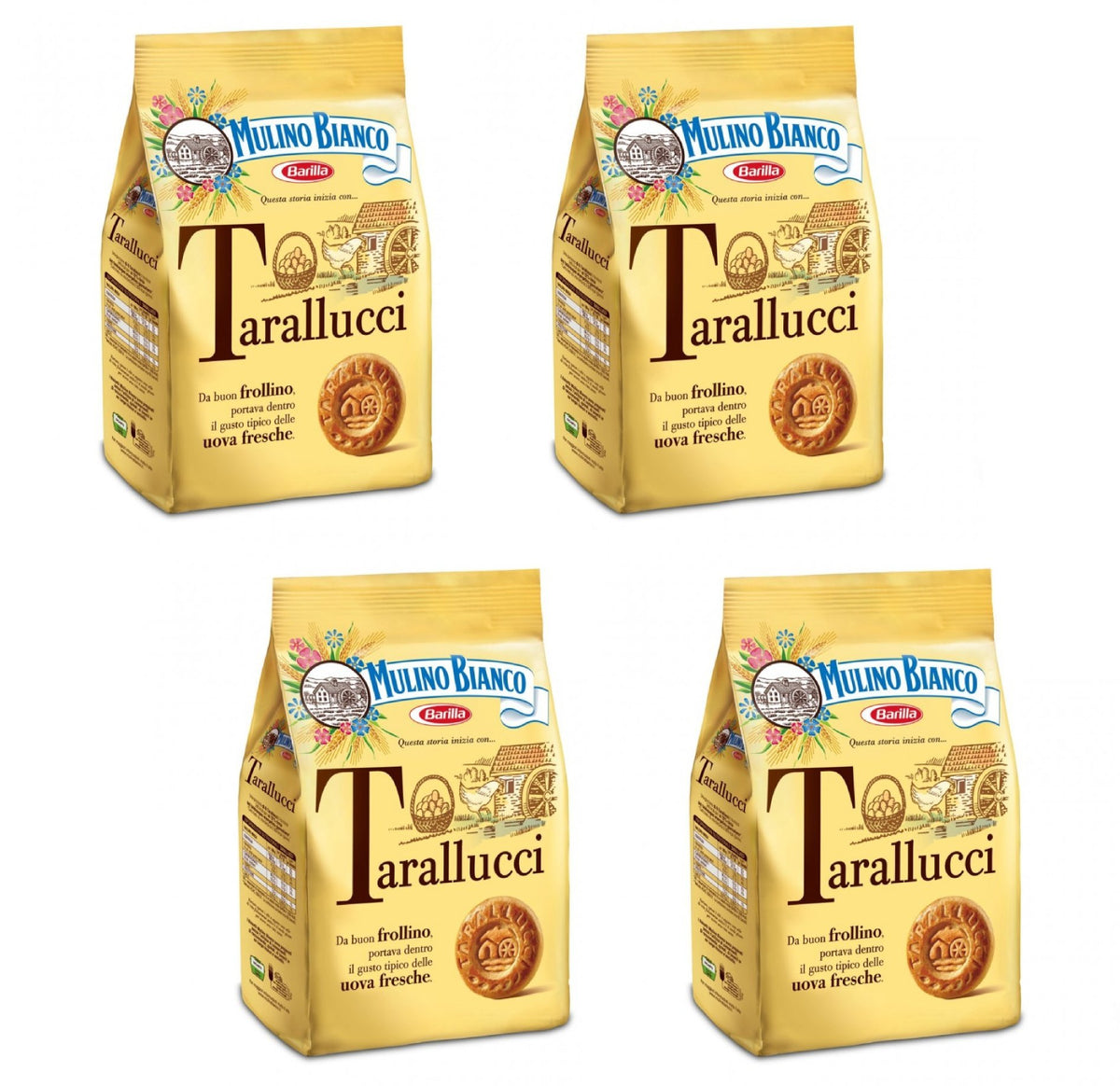 Mulino Bianco Tarallucci fresh eggs biscuits ideal for a breakfast dip