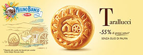 Mulino Bianco Tarallucci Italian packaging on pantry shelf