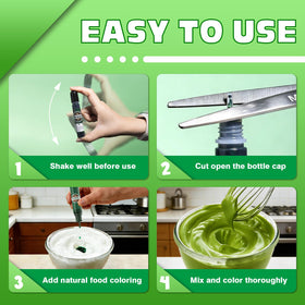 Muloen six-bottle color kit for baking projects