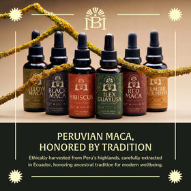 Munay Botanicals Black Maca Extract packaging designed for easy everyday use.