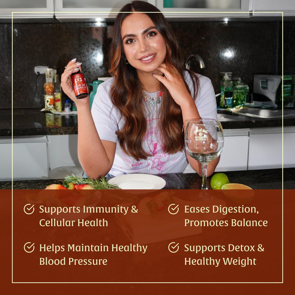 Munay Hibiscus Extract ingredients emphasize vegan, non-GMO formulation.