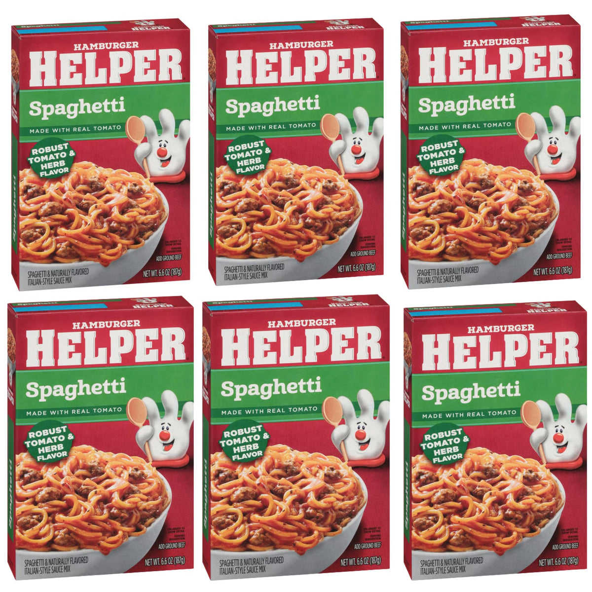 Munch Mania Hamburger Helper Spaghetti box—quick, kid-friendly weeknight dinner option.