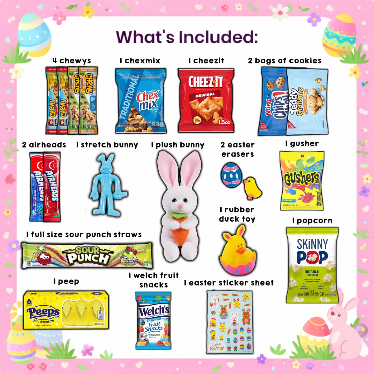 Munch Mania premade Easter treats in a gift-ready basket for easy gifting