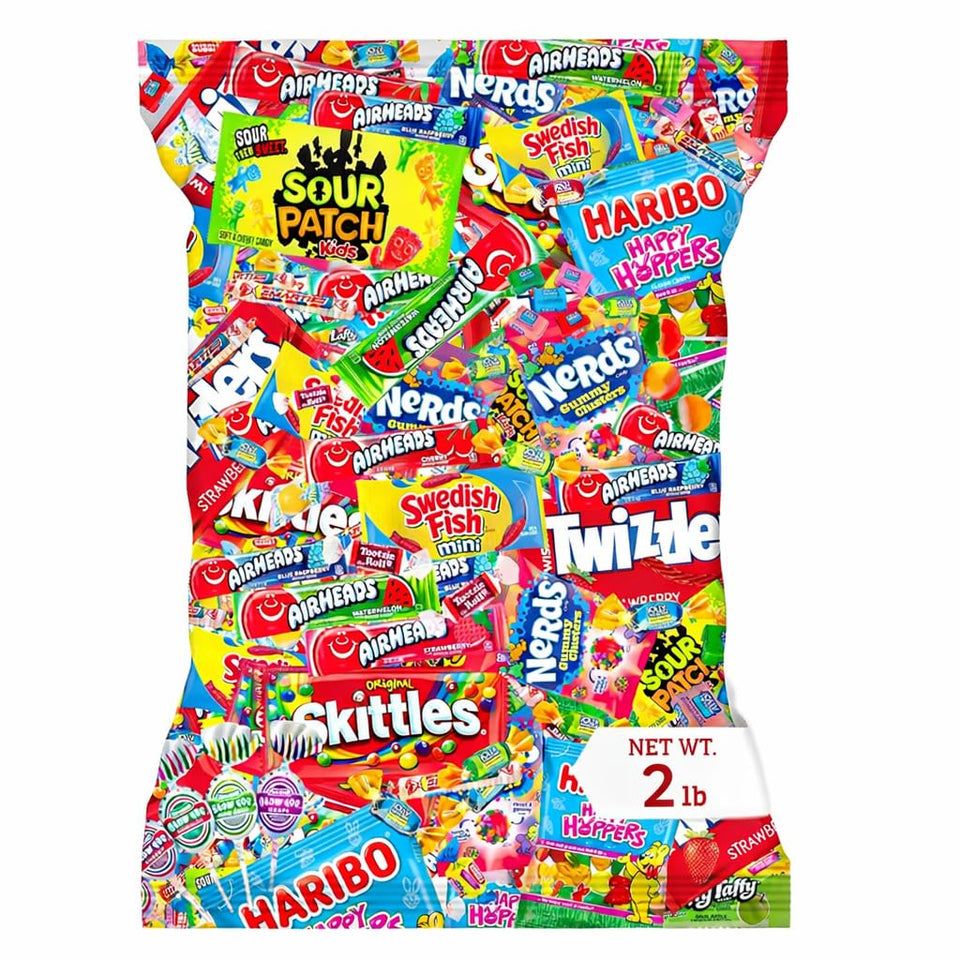 Munchbox bulk candy variety pack 2 lb bag, ideal for party favors and pinata fillers.