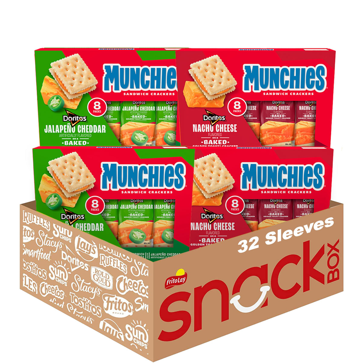 Munchies Nacho Cheese sleeve, on-the-go snacking with bold flavor.