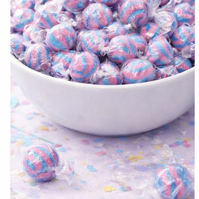 1.5 lb bag of Munchique cotton candy balls ready for parties